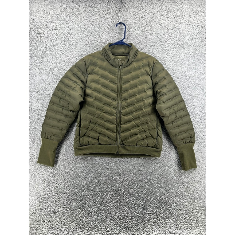 Nike Women's Aeroloft Repel Hyperadapt Golf Jacket Olive Green Size Medium